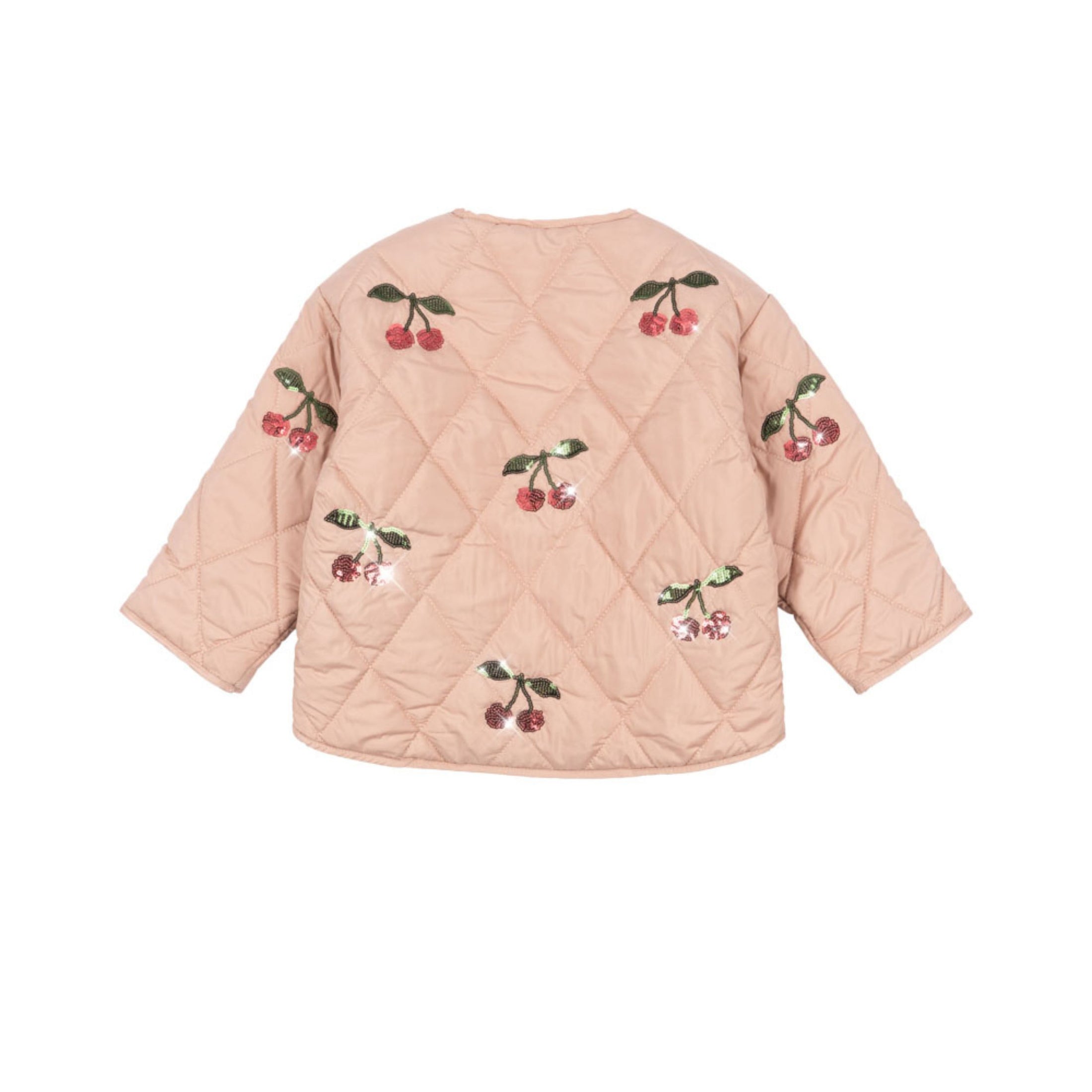 Βρεφικο μπουφάν καπιτονέ με κερασάκια παγιέτα Konges Slojd
