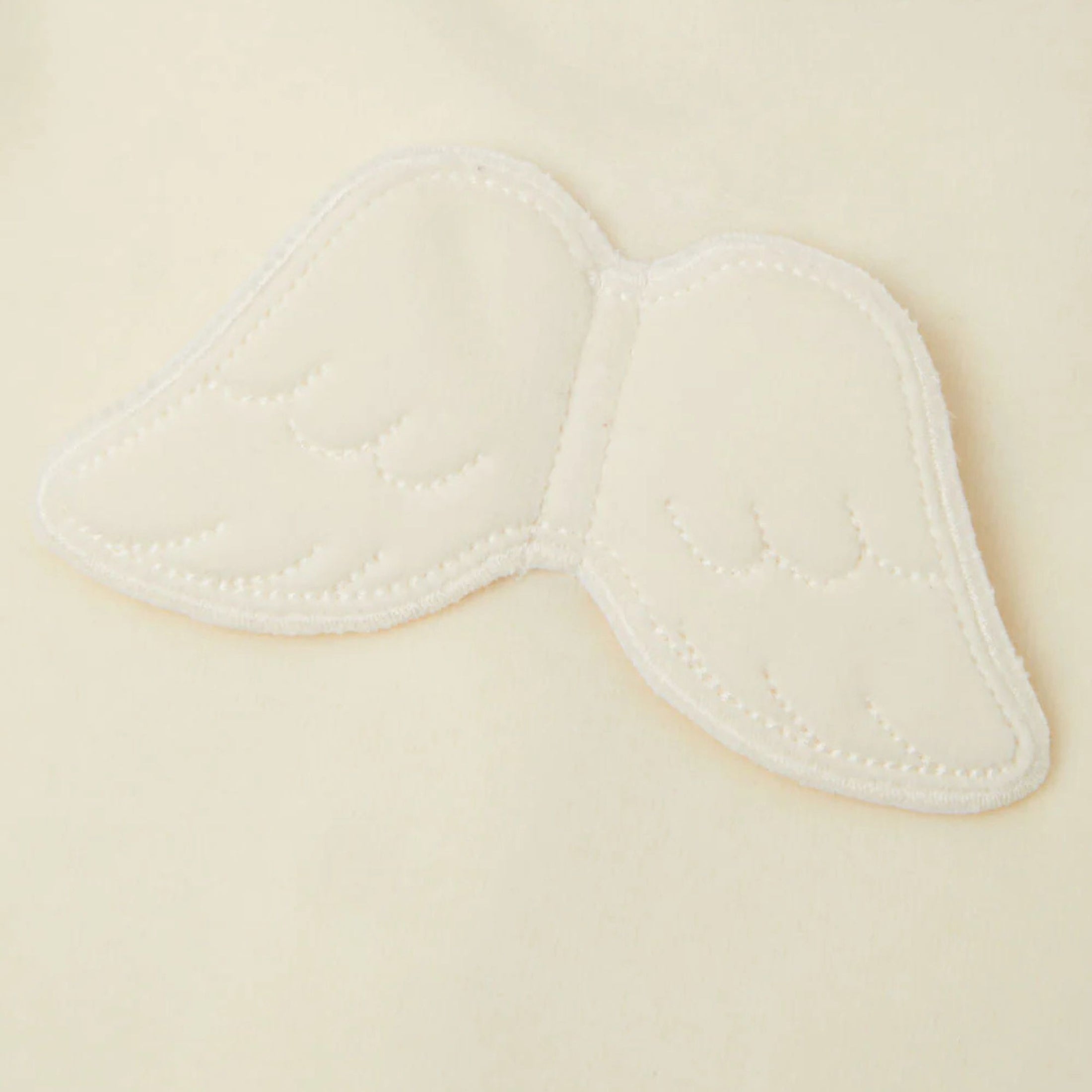 Βρεφικό ολόσωμο φορμάκι βελουτέ Angel Wing cream Marie-Chantal