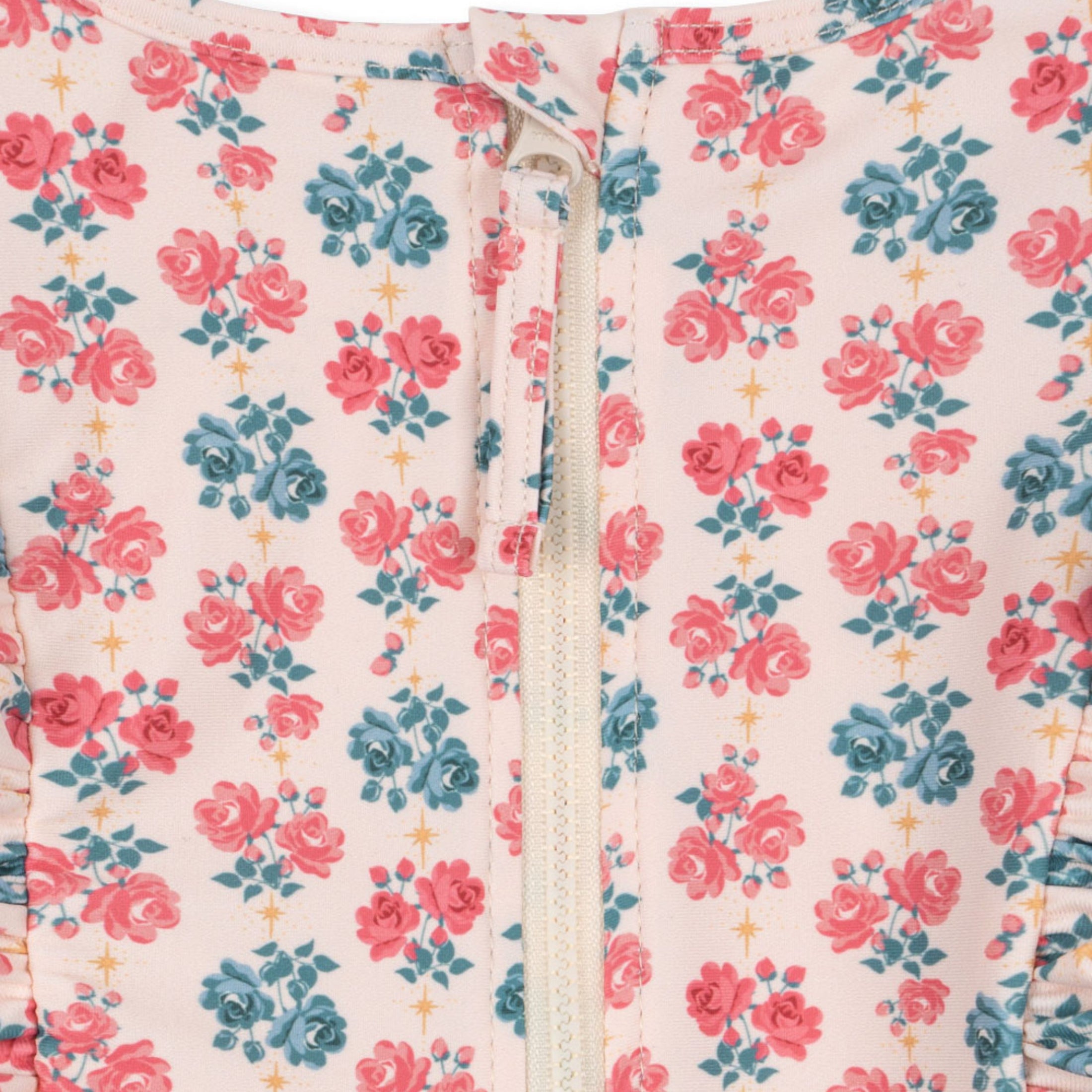 Βρεφικό ολόσωμο μαγιό floral με βολάν Konges Slojd