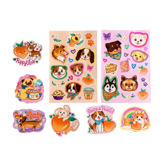 Stickiville Kids Stickers: Puppies Peaches - Scented