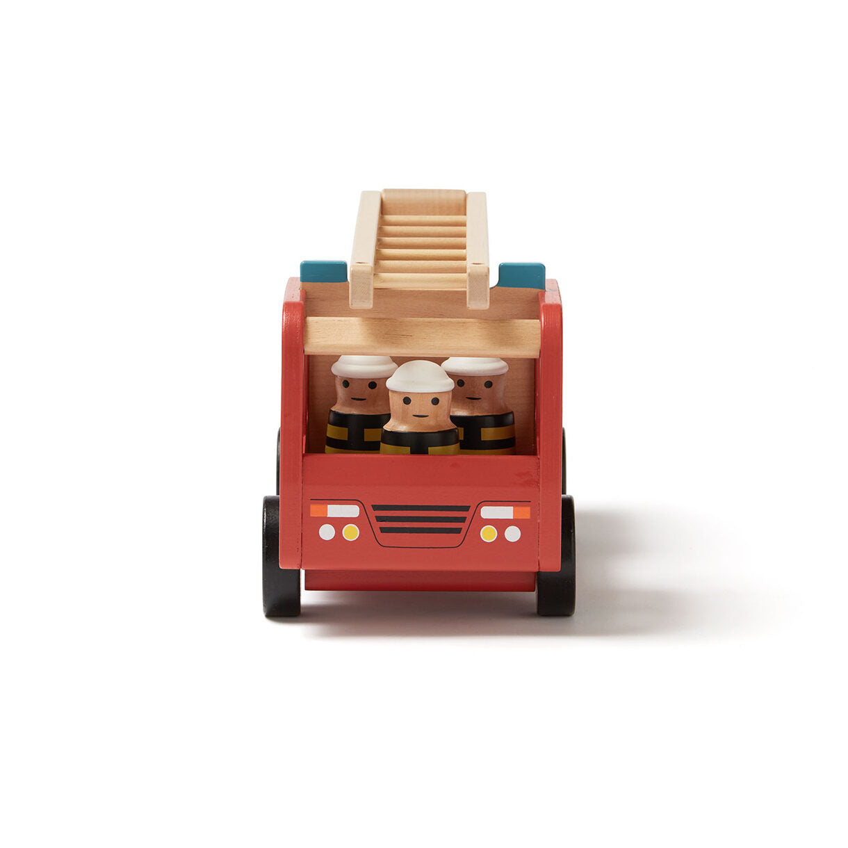 Wooden toy Fire truck with figures