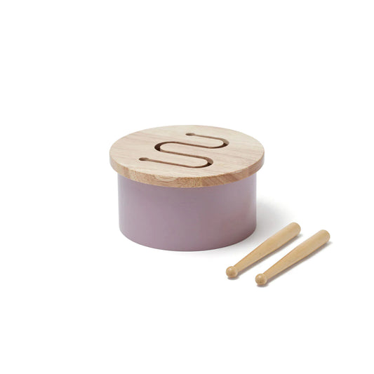 Children's wooden drum small Star (lilac)