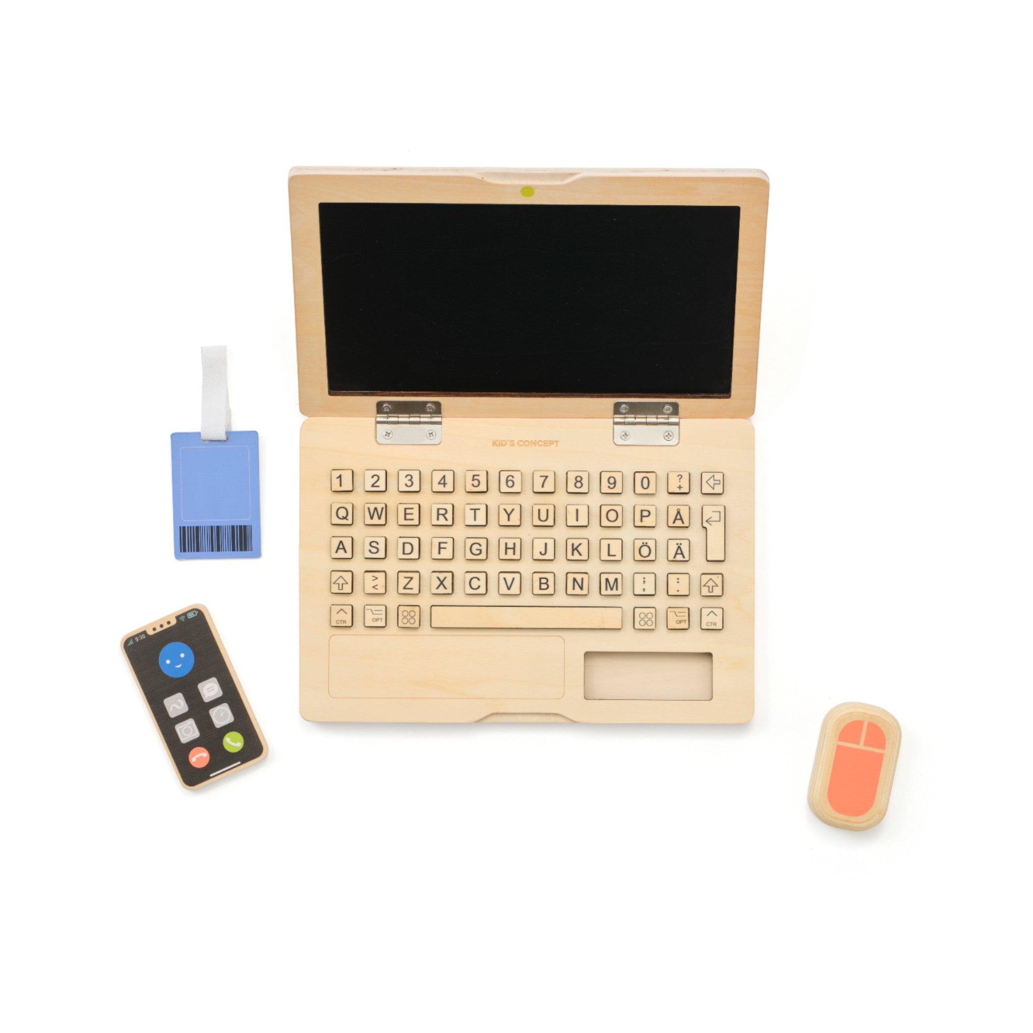 Children's wooden toy set Office - laptop KID'S HUB