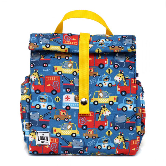 Cars kids lunch bag with yellow handles