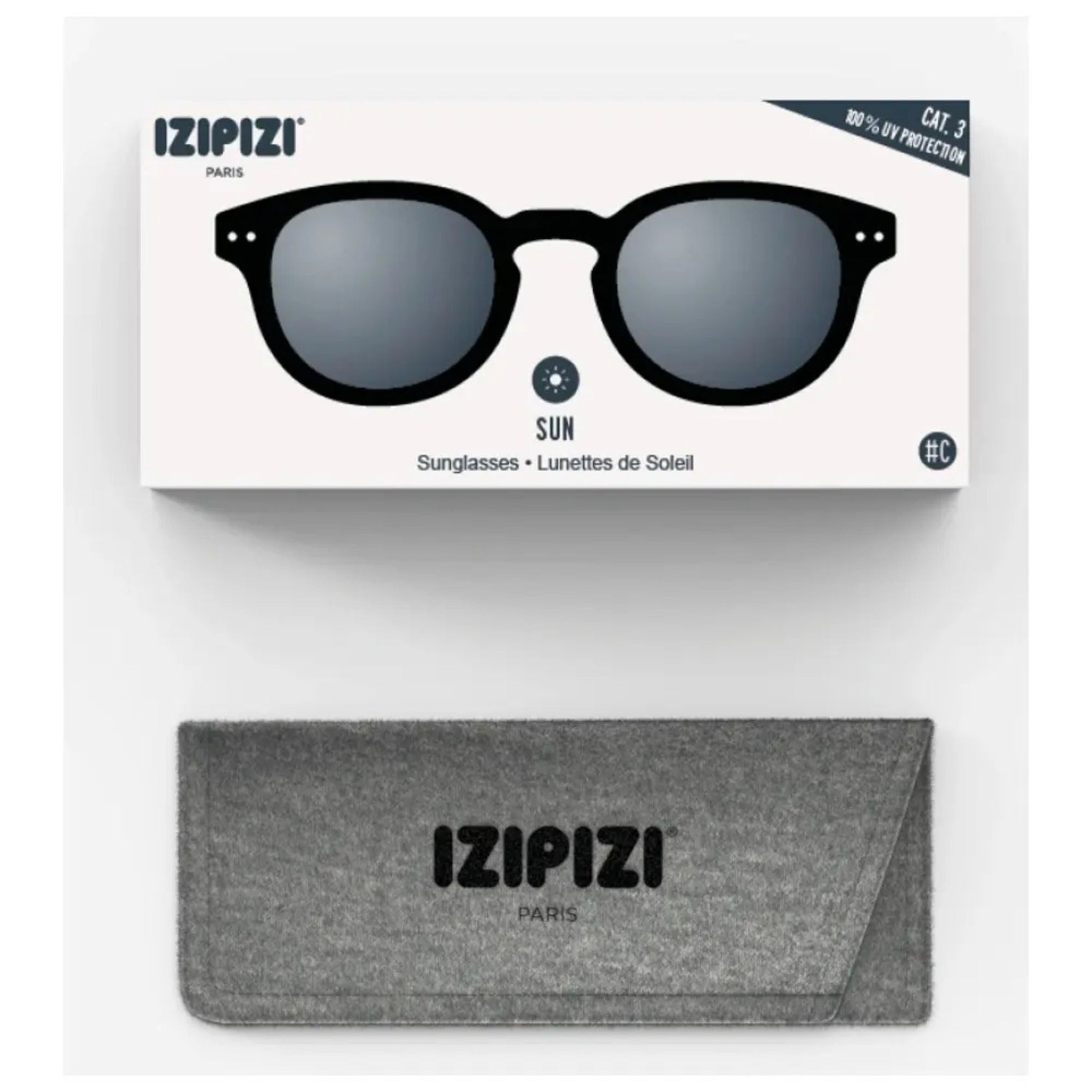 Γυαλιά ηλίου Ενηλίκων Unisex C Black Izipizi 