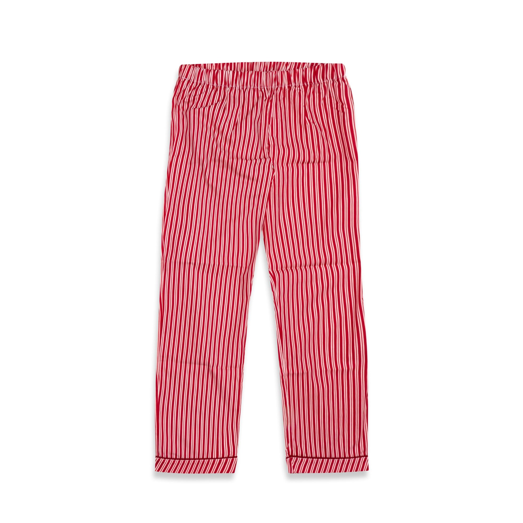 Γυναικεία πιτζάμα Classic holiday red stripes poplin Perle D'azur