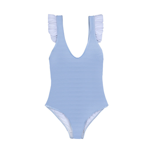 Γυναικείο Ολόσωμο Μαγιό Blue Stripes Perle D'azur