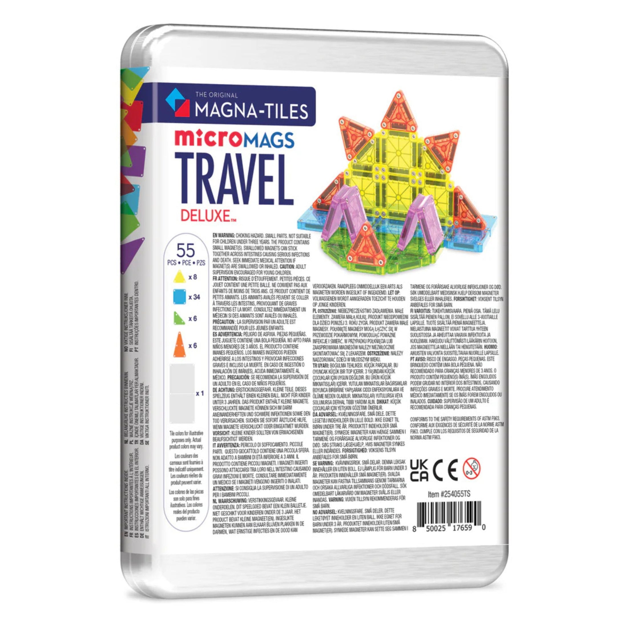 Μαγνητικό παιχνίδι microMAGS Travel Deluxe 55τμχ Magna-Tiles