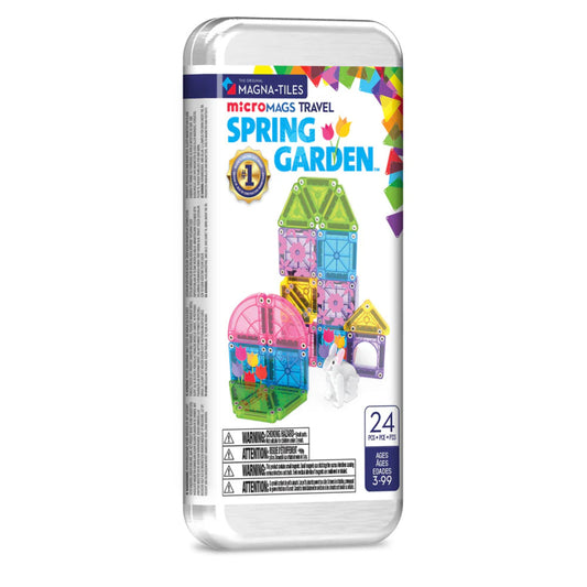 Μαγνητικό παιχνίδι microMAGS Travel Spring Garden 24 τεμάχια Magna-Tiles