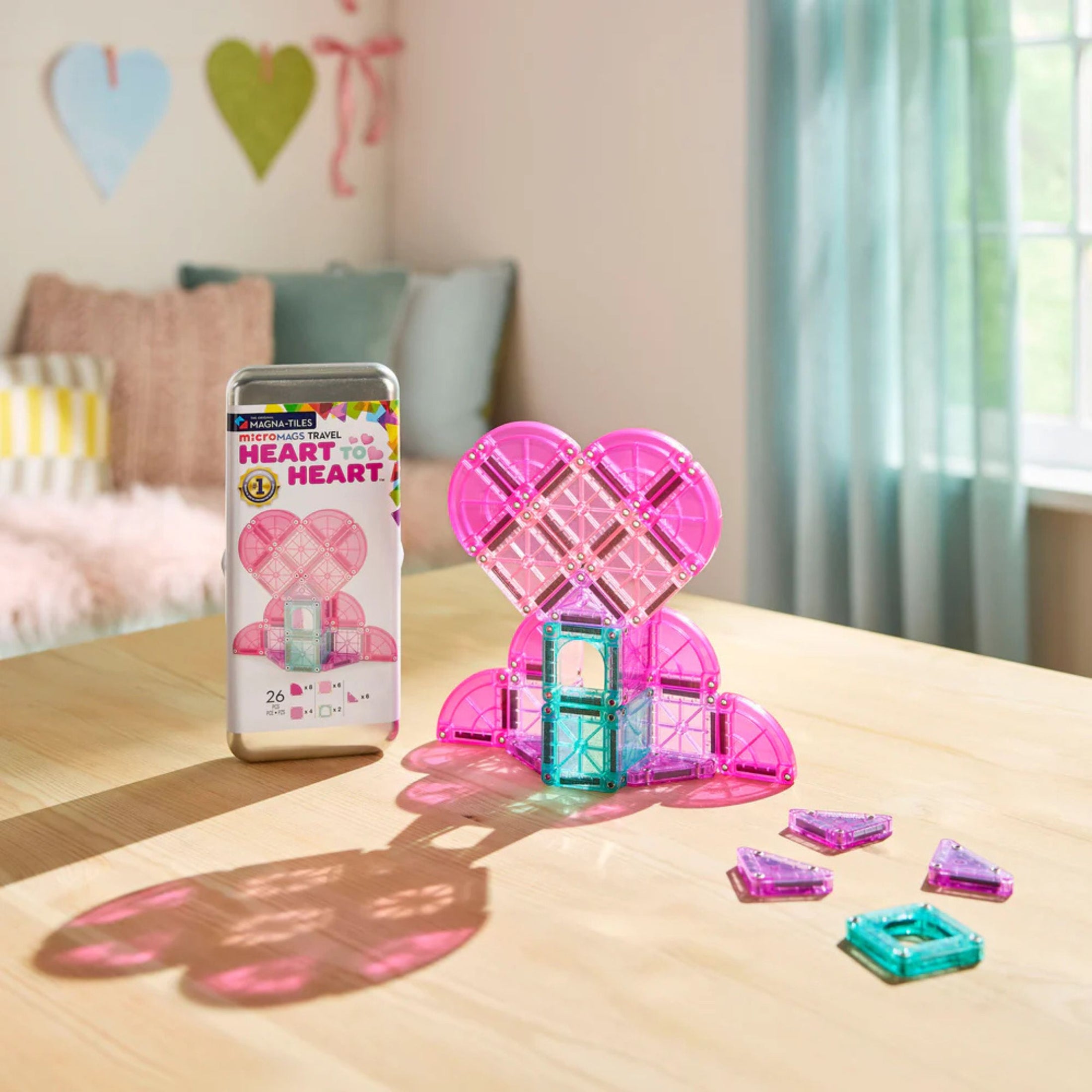 Μαγνητικό παιχνίδι microMAGS Heart to Heart Travel 26 τμχ Magna-Tiles