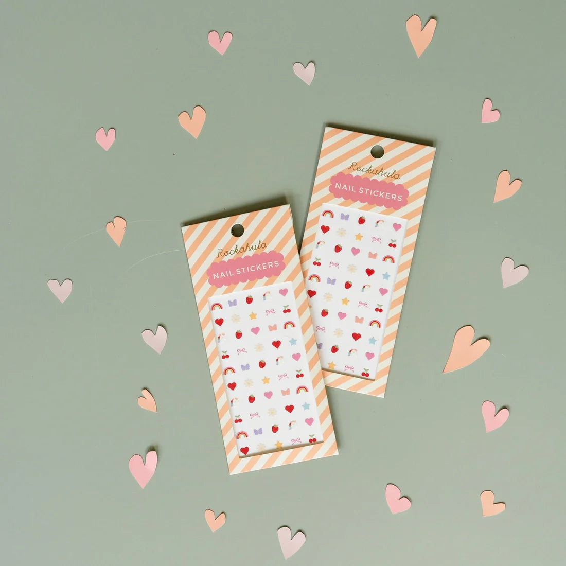 Παιδικό σετ αυτοκόλλητα νυχιών σε διάφορα σχέδια Rockahula
