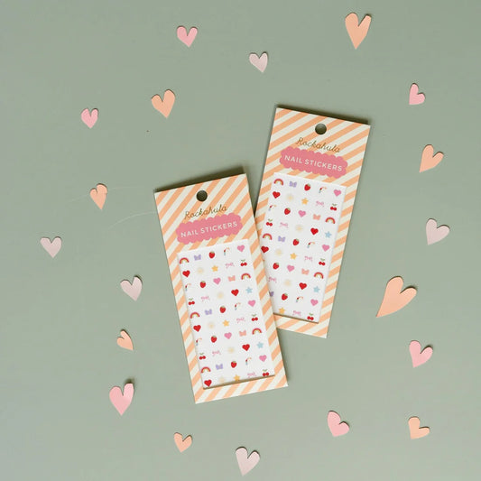 Παιδικό σετ αυτοκόλλητα νυχιών σε διάφορα σχέδια Rockahula