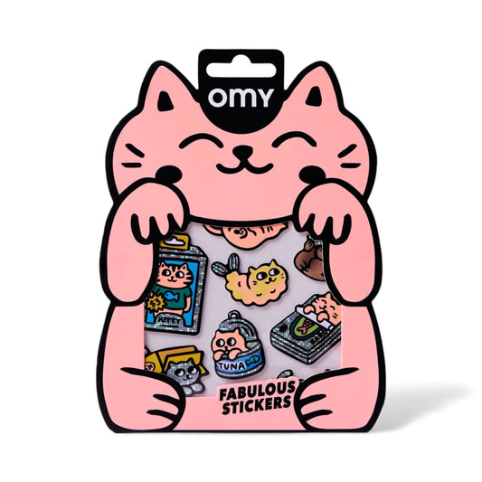 Παιδικά αυτοκόλλητα Big Kitty Omy