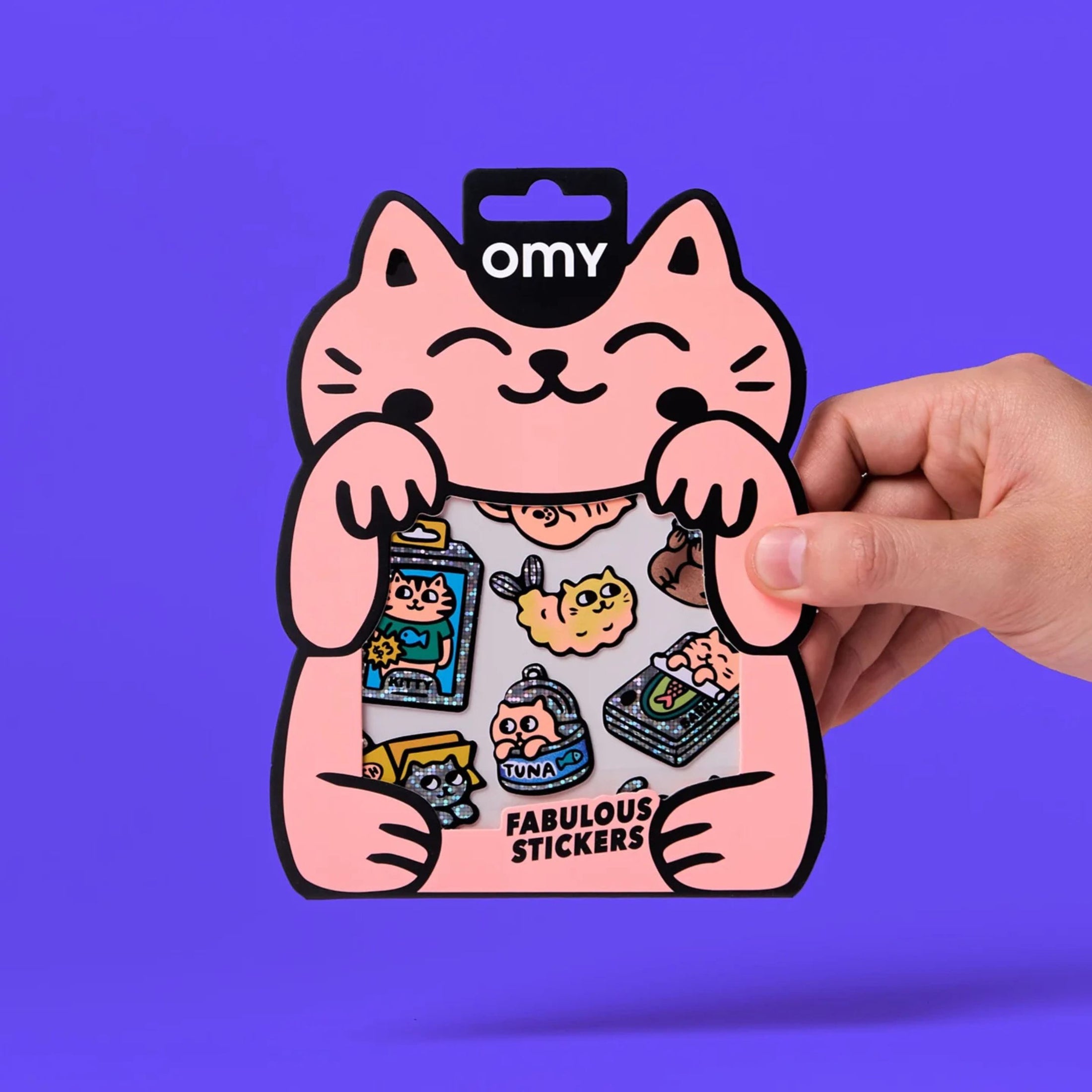 Παιδικά αυτοκόλλητα Big Kitty Omy