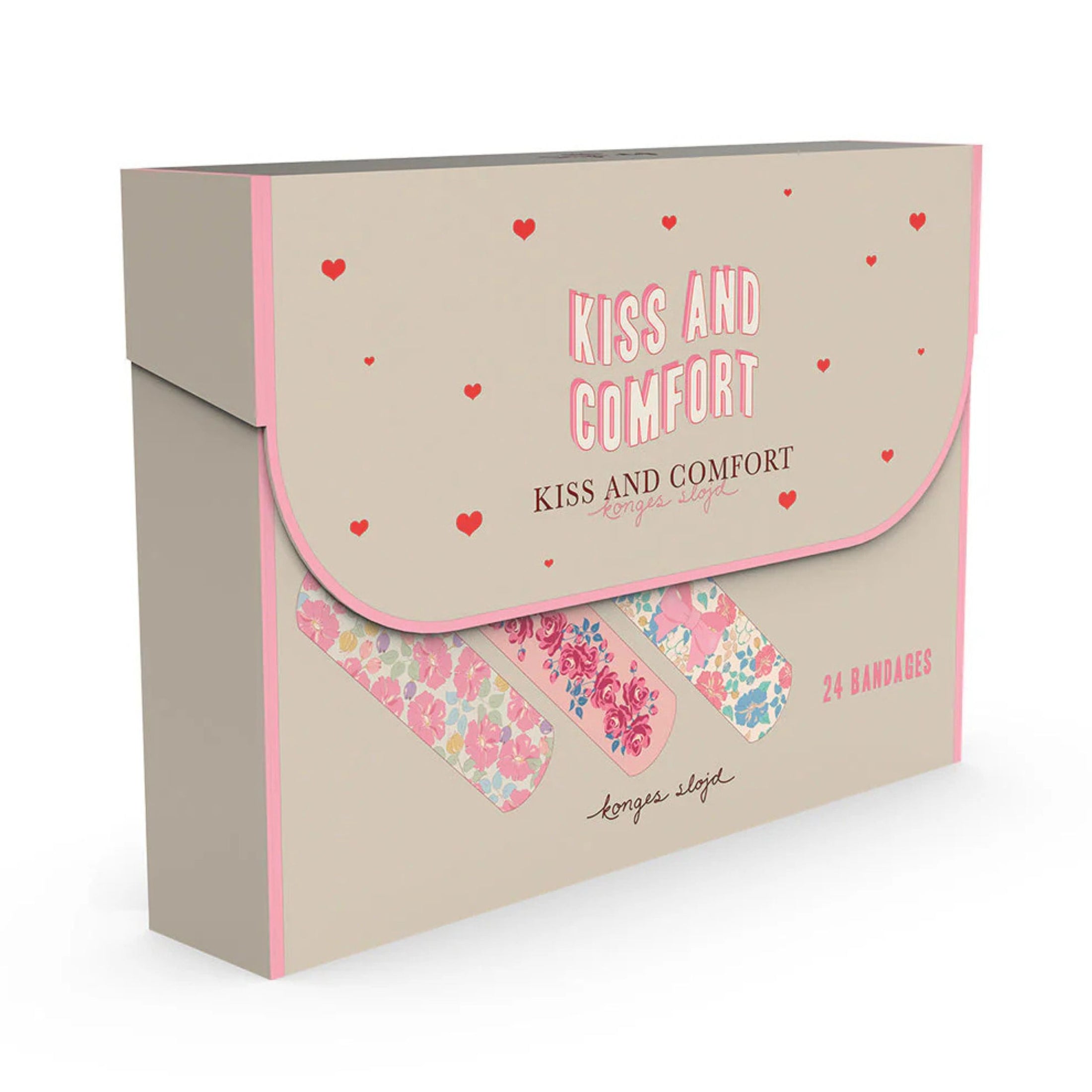 Παιδικά αυτοκόλλητα επιθέματα Kiss and Comfort Pink Mix Konges Slojd