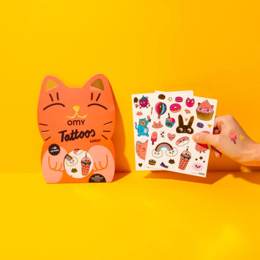  Παιδικά αυτοκόλλητα tattoos Kawai Omy