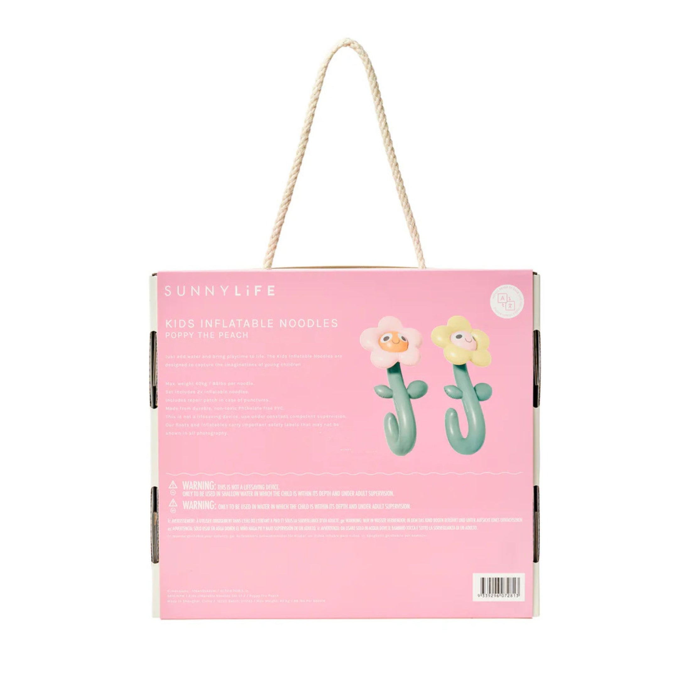 Παιδικά φουσκωτά μακαρόνια θαλάσσης Poppy The Peach Multi 2τμχ