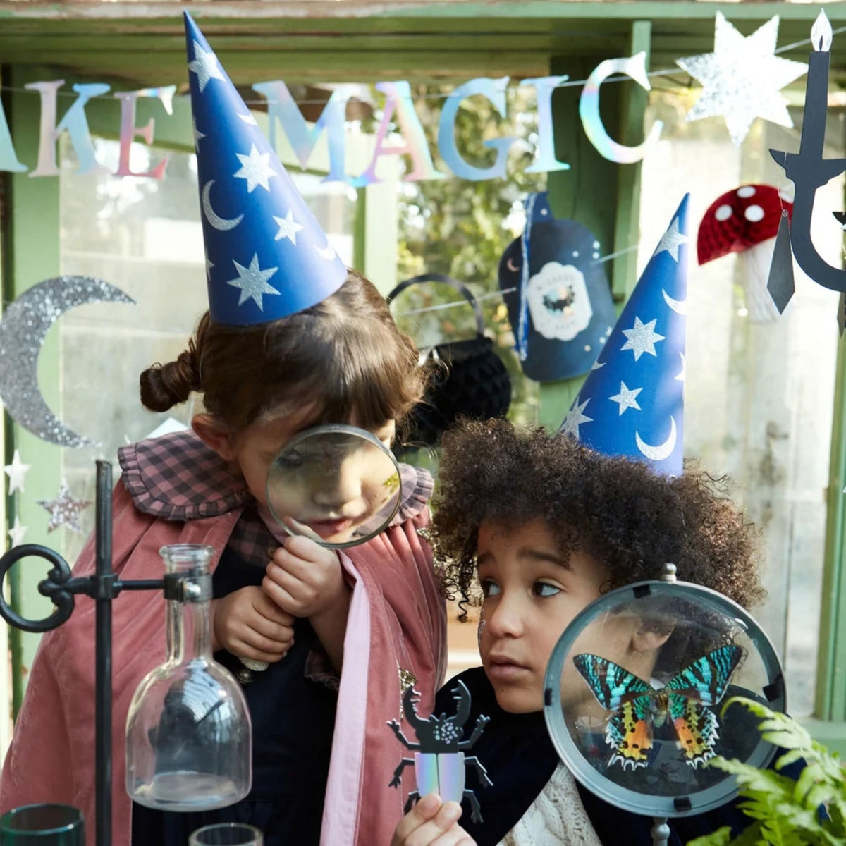 Παιδικά καπελάκια Wizard Party Hats & Wands 6τμχ Meri Meri