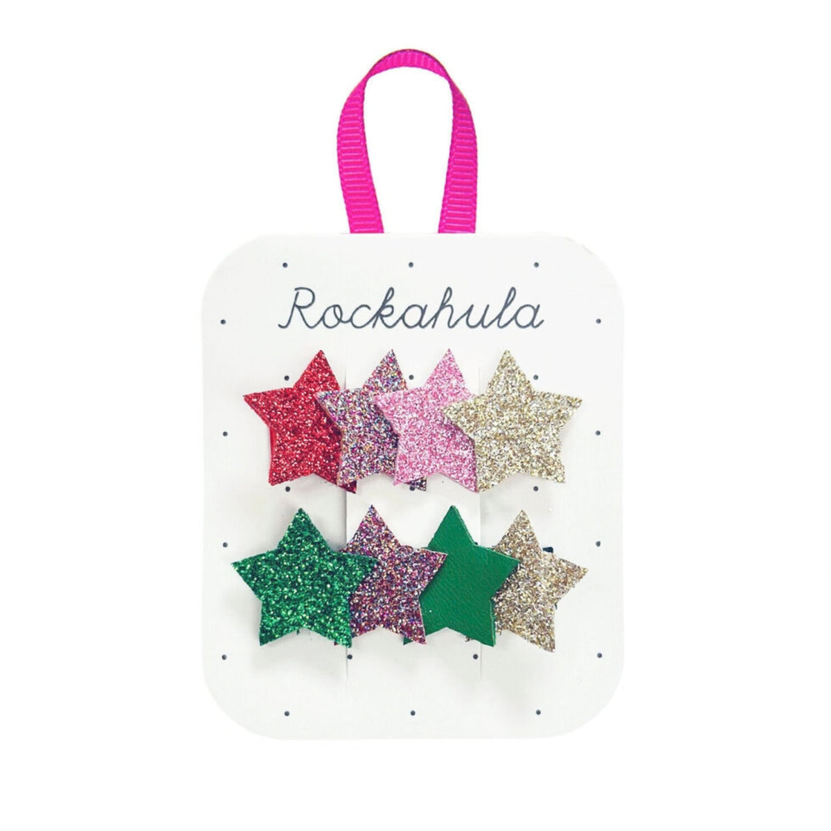 Παιδικά κλιπ μαλλιών με λαμπερά αστέρια Jolly Rockahula