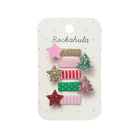 Παιδικά κλιπ μαλλιών Merry Mini Christmas Rockahula