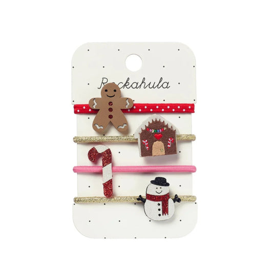 Παιδικά λαστιχάκια μαλλιών μπισκοτάκια Gingerbread Rockahula
