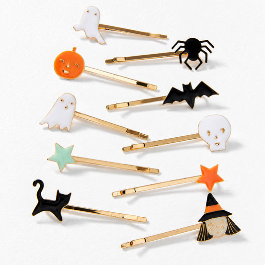 Παιδικά τσιμπιδάκια μαλλιών Halloween 10 τμχ Meri Meri