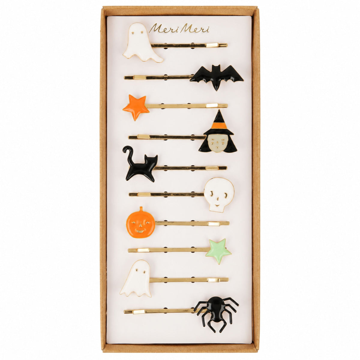 Παιδικά τσιμπιδάκια μαλλιών Halloween 10 τμχ Meri Meri