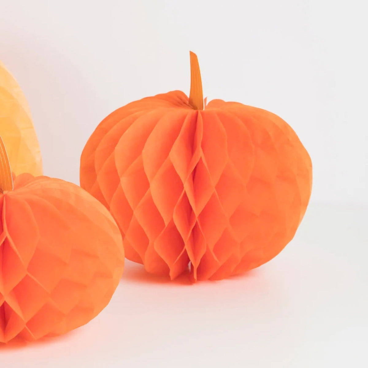 Παιδικές διακοσμητικές Halloween honeycomb Κολοκύθες 10 τμχ Meri Meri
