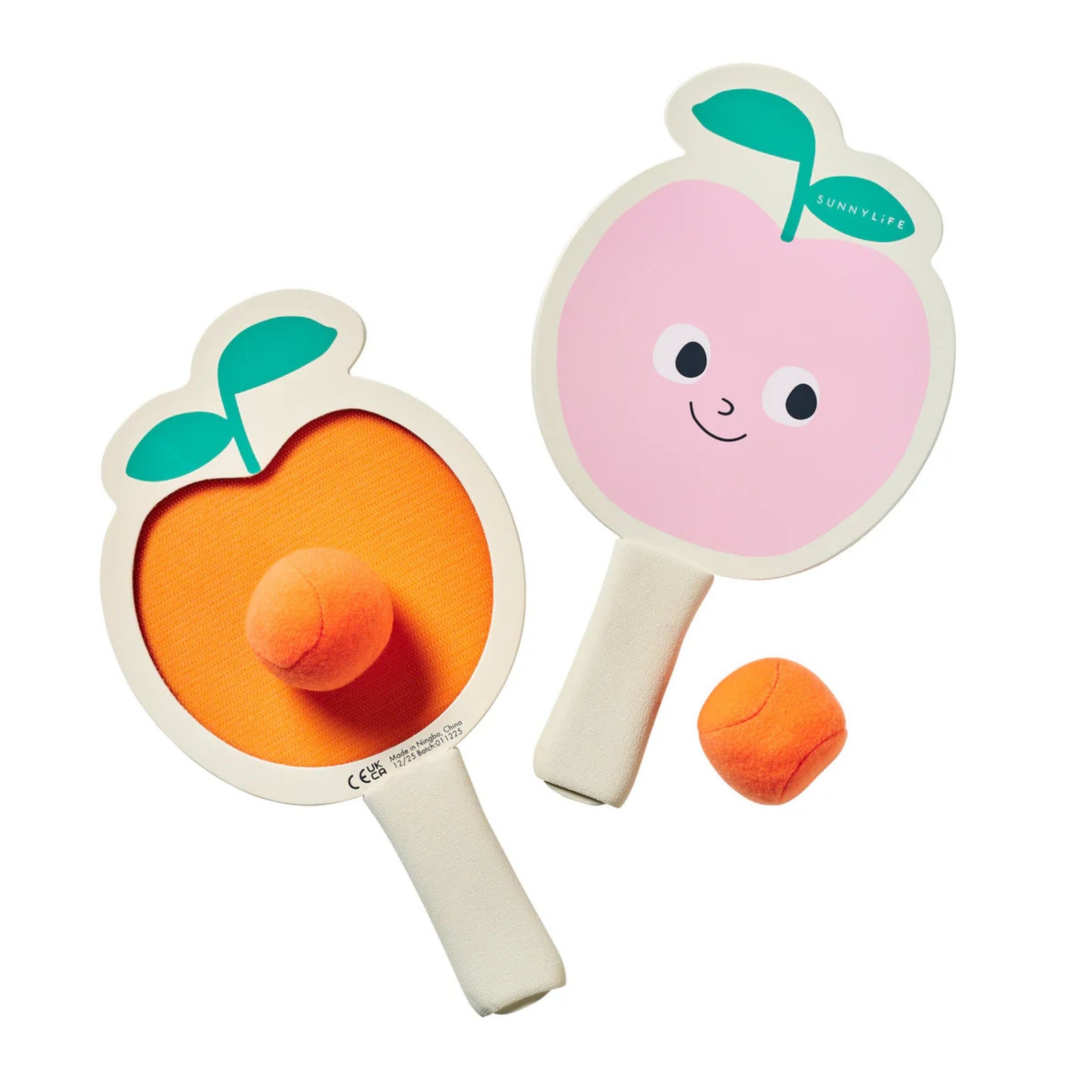 Παιδικές ρακέτες παραλίας Velcro Poppy The Peach Multi SunnyLife