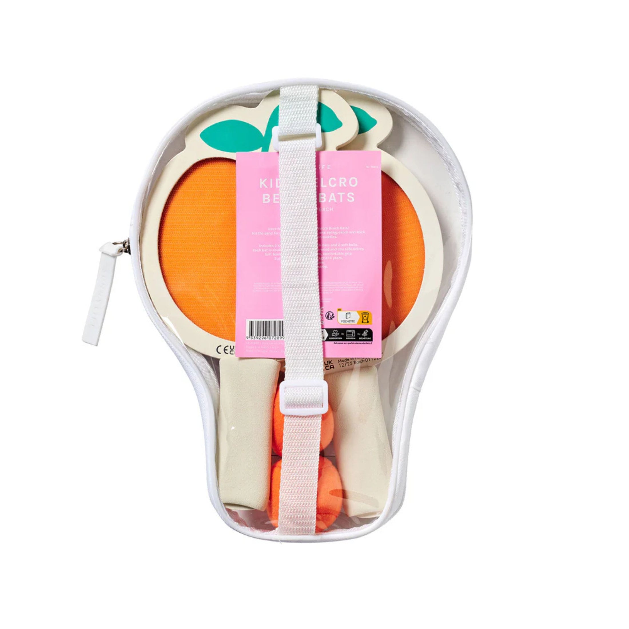 Παιδικές ρακέτες παραλίας Velcro Poppy The Peach Multi SunnyLife