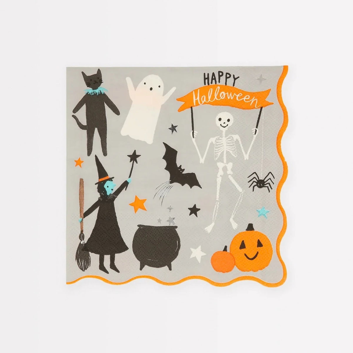 Παιδικές χαρτοπετσέτες φαγητού Happy Halloween 16 τμχ Meri Meri