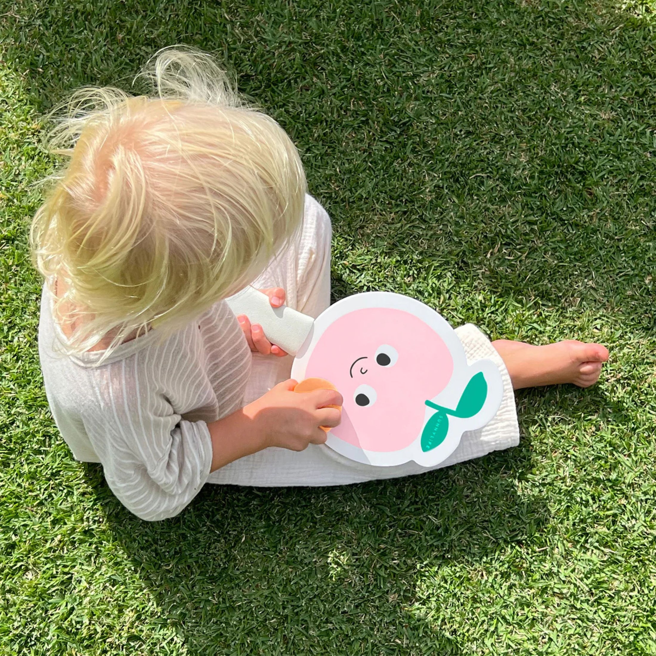 Παιδικές ρακέτες παραλίας Velcro Poppy The Peach Multi SunnyLife