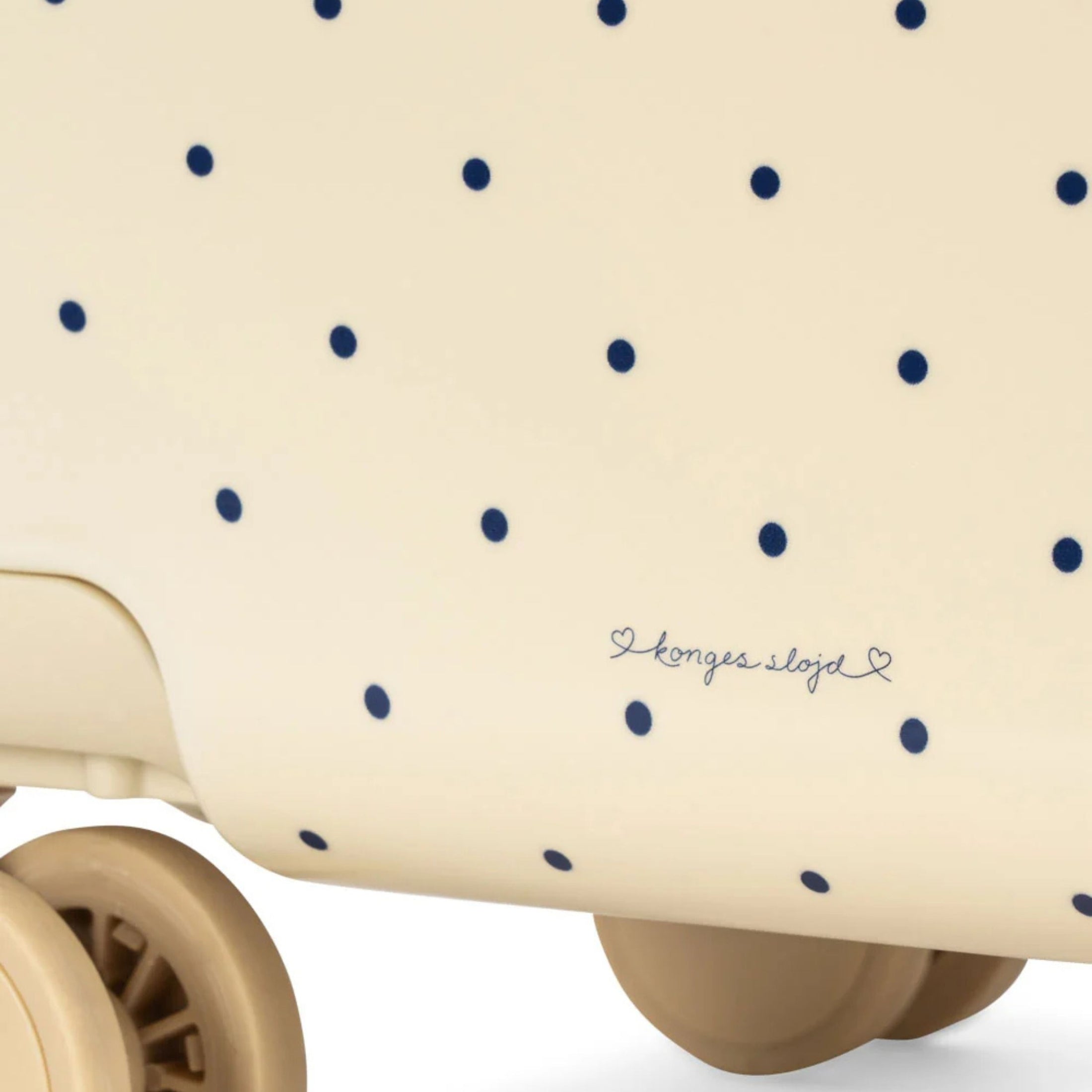 Παιδική βαλίτσα καμπίνας Navy Dot Cherry Konges Slojd