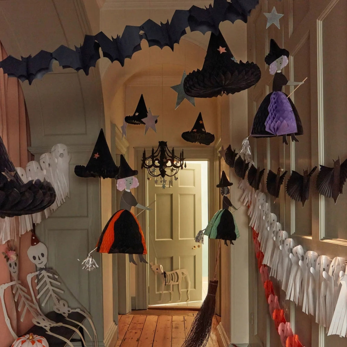 Παιδική διακοσμητική γιρλάντα Μάγισσα Halloween 3 τμχ Meri Meri