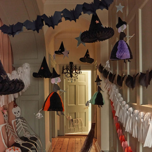 Παιδική διακοσμητική γιρλάντα Μάγισσα Halloween 3 τμχ Meri Meri