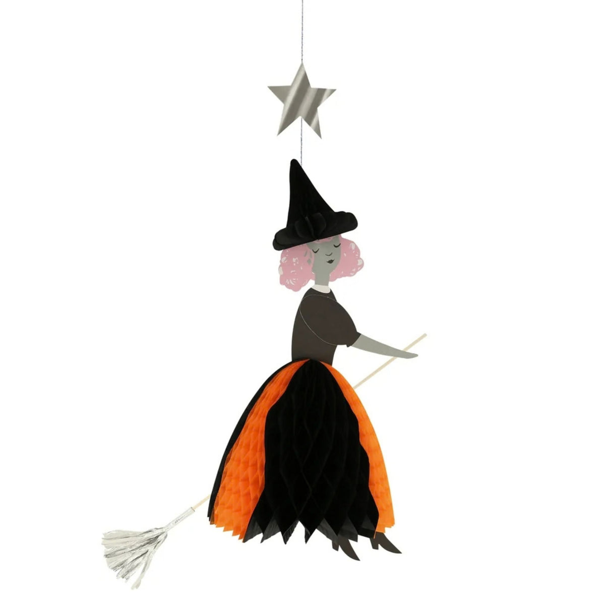 Παιδική διακοσμητική γιρλάντα Μάγισσα Halloween 3 τμχ Meri Meri