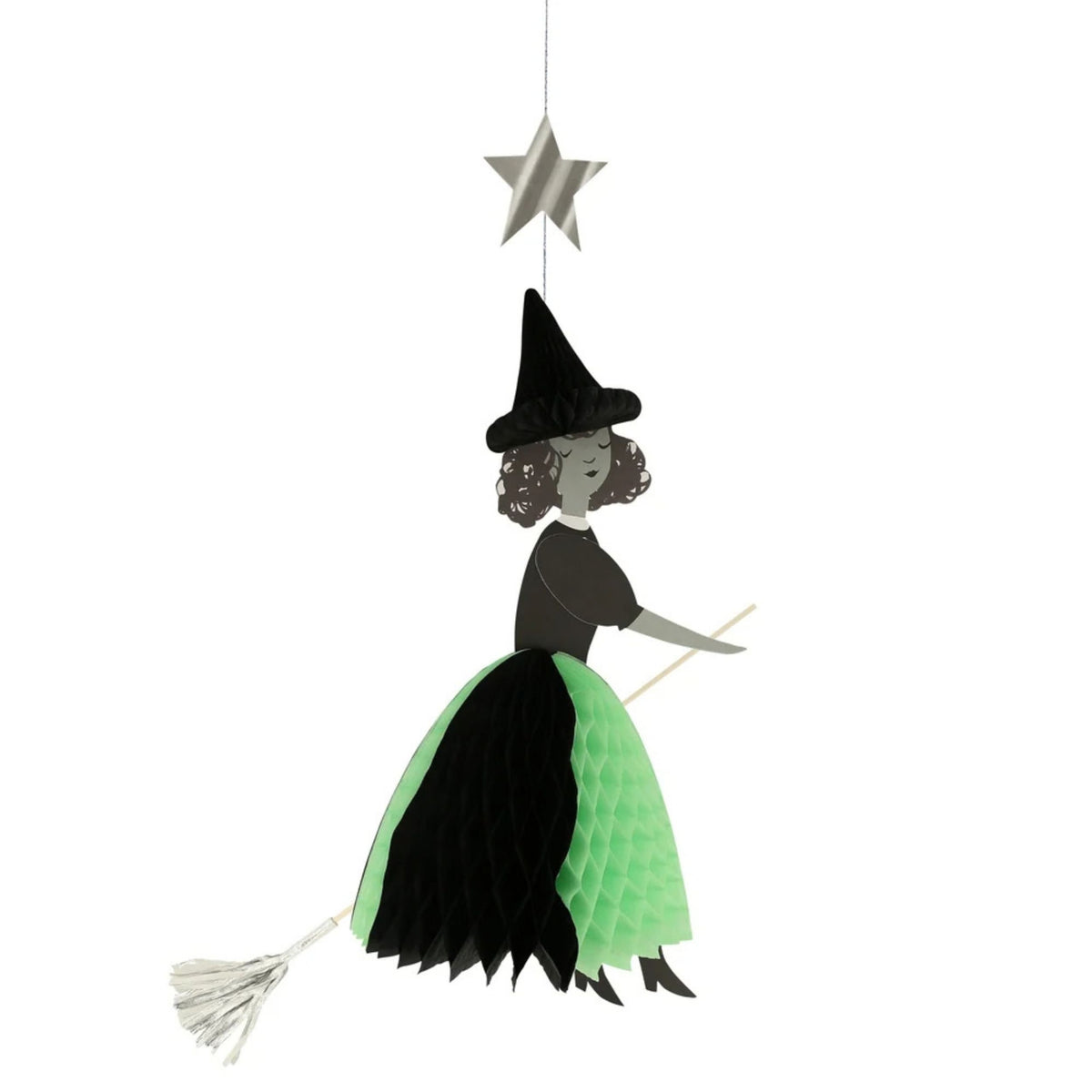 Παιδική διακοσμητική γιρλάντα Μάγισσα Halloween 3 τμχ Meri Meri