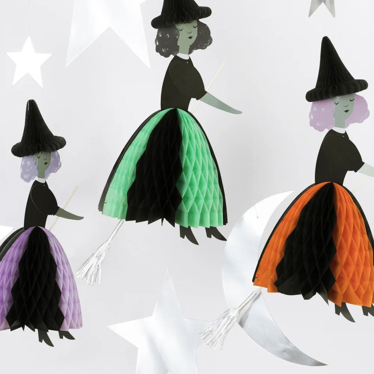 Παιδική διακοσμητική γιρλάντα Μάγισσα Halloween 3 τμχ Meri Meri