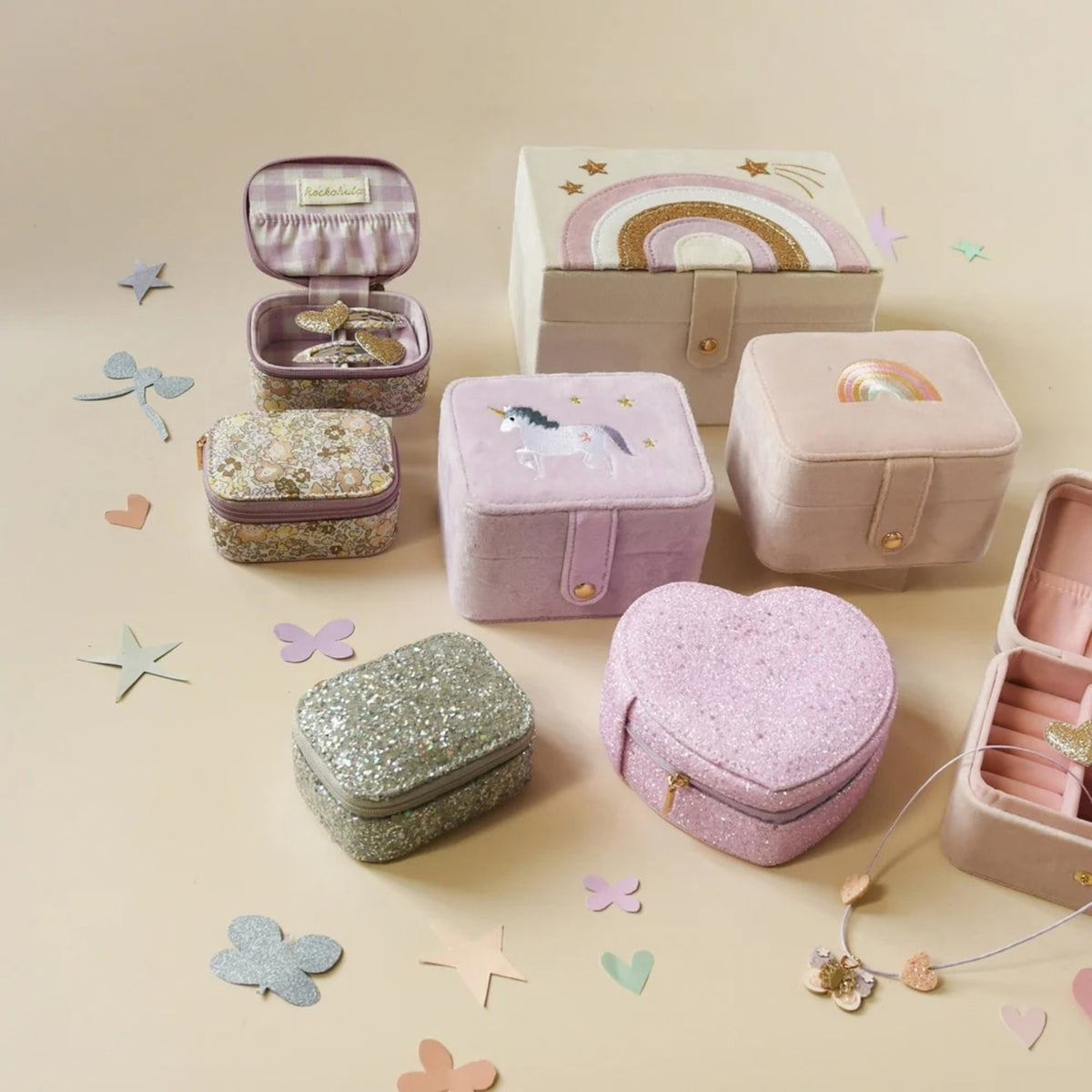 Παιδική κοσμηματοθήκη Καρδιά Enchanted Glitter Rockahula
