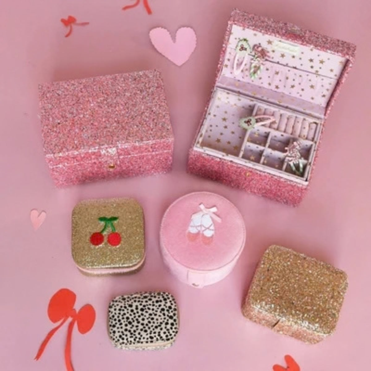 Παιδική κοσμηματοθήκη μεγάλη Confetti Glitter Rockahula