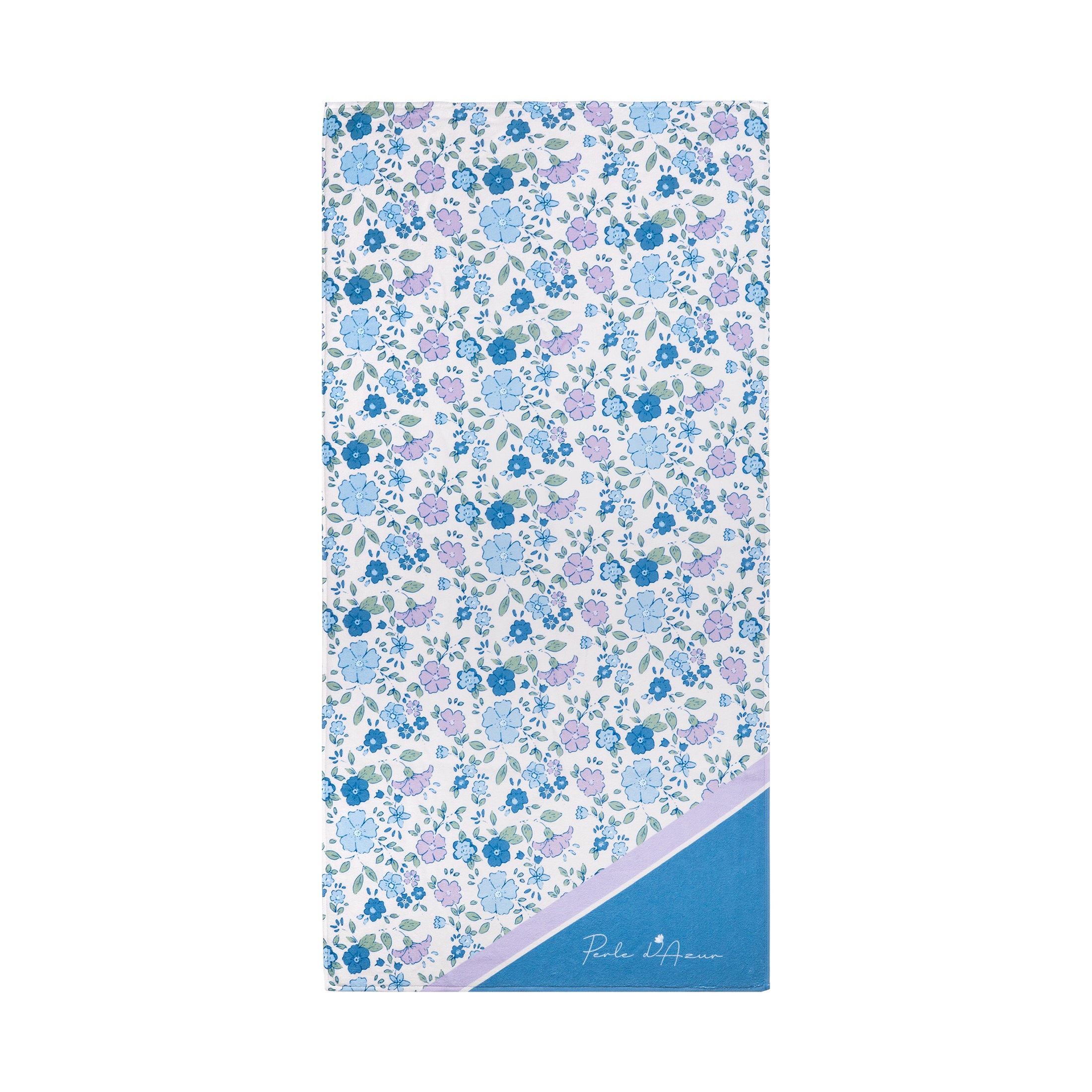 Παιδική πετσέτα παραλίας blue floral Perle D'azur