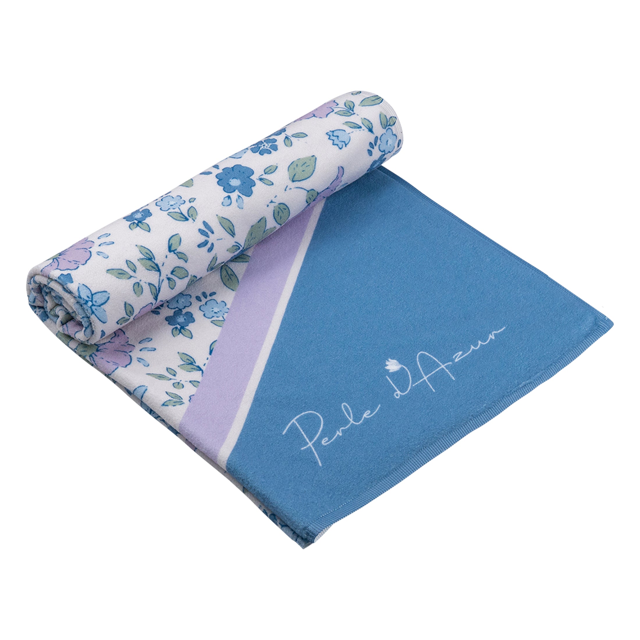 Παιδική πετσέτα παραλίας blue floral Perle D'azur