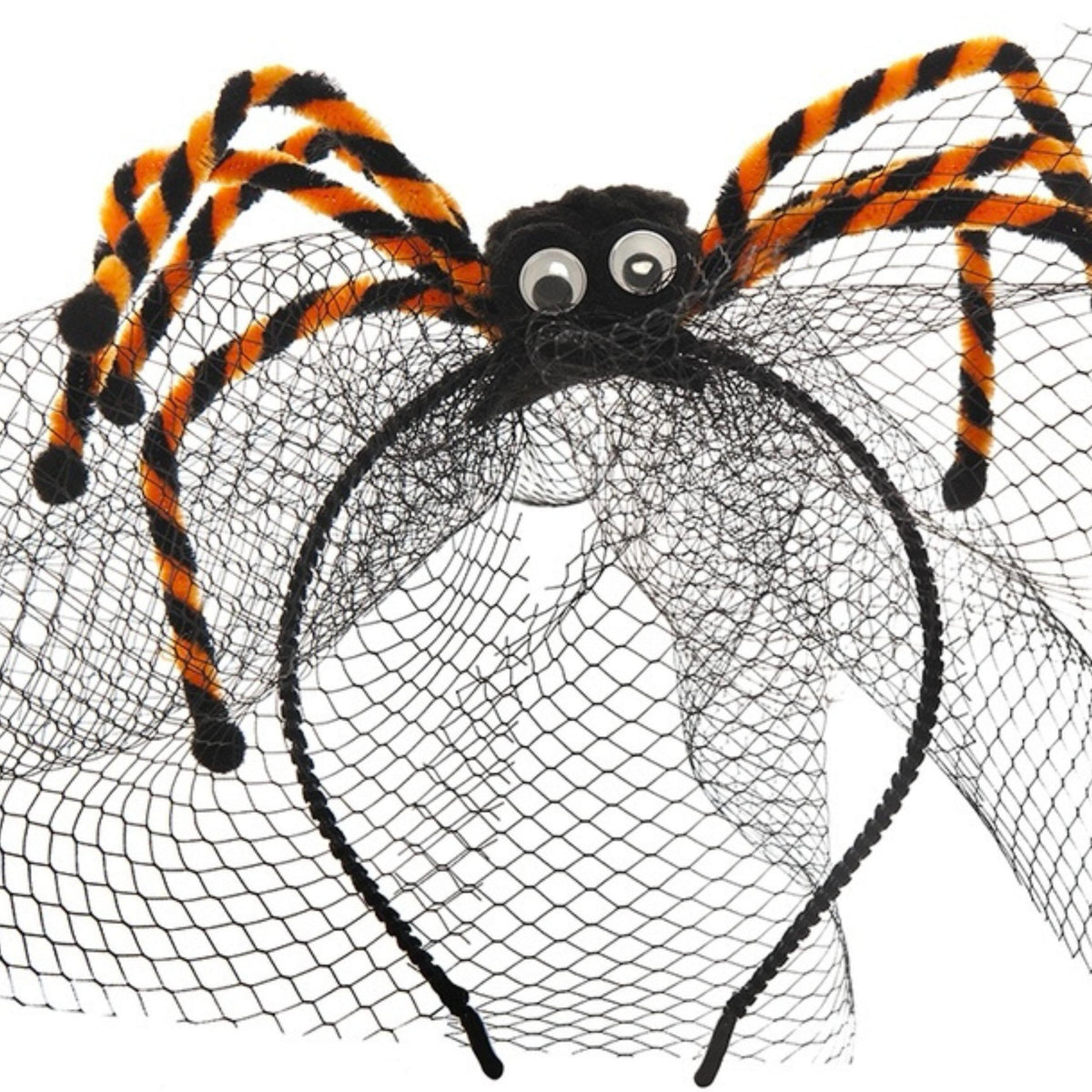 Παιδική στέκα μαλλιών Halloween αράχνη με τούλι Jomalmi Kids