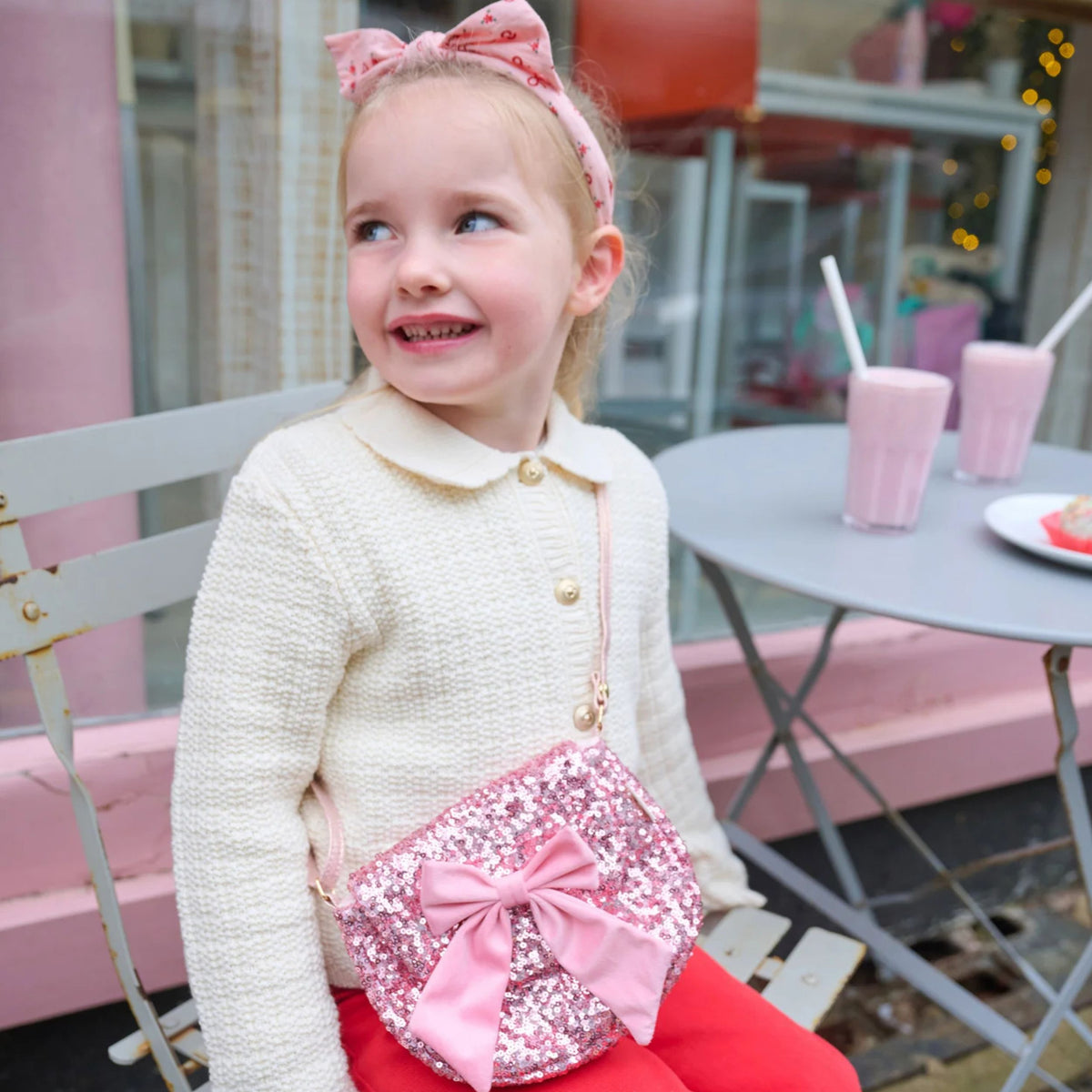 Παιδική τσάντα με παγιέτες Pretty in Pink Sequin Rockahula