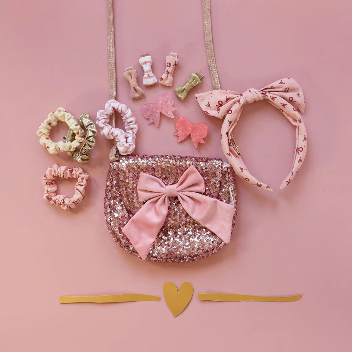 Παιδική τσάντα με παγιέτες Pretty in Pink Sequin Rockahula