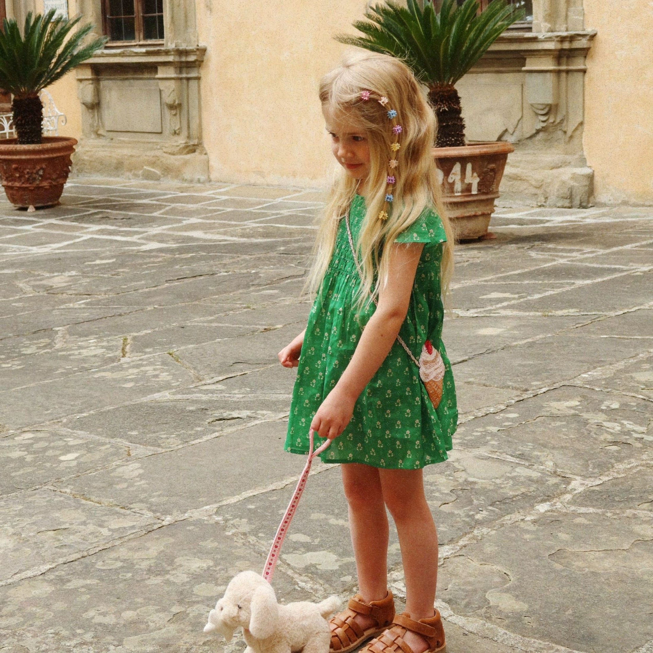 Παιδική τσάντα πορτοφολάκι παγωτό με χάντρες Konges Slojd