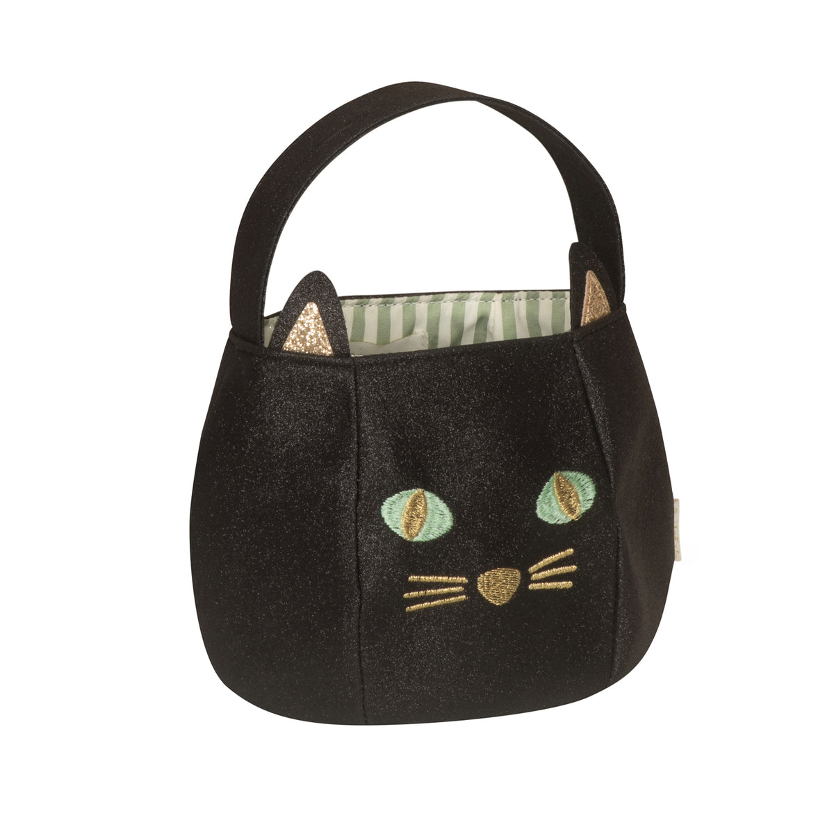 Παιδική τσάντα πουγκί μαύρη Halloween Cat Rockahula