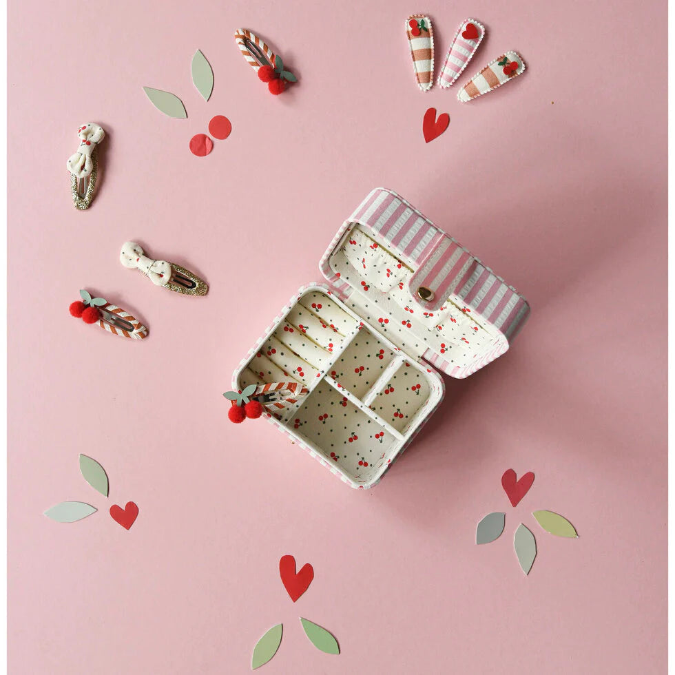 Παιδική κοσμηματοθήκη ριγέ κεράσι Rockahula