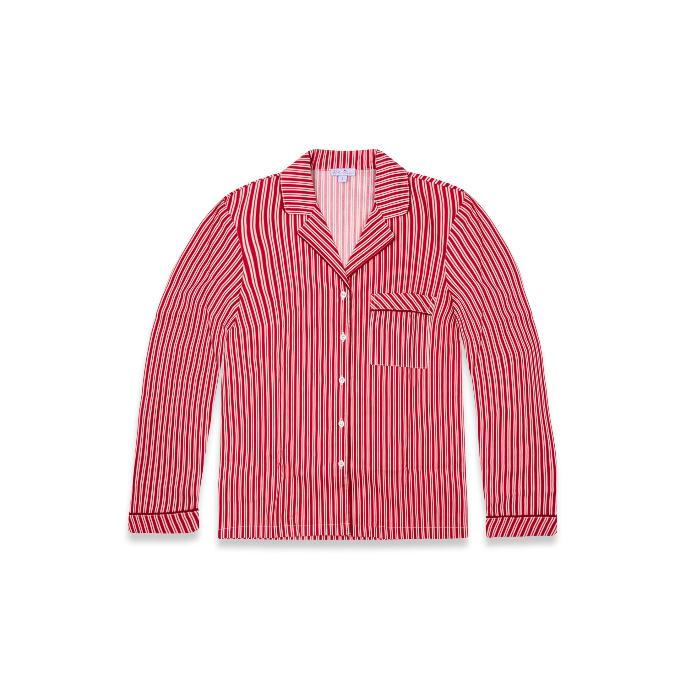 Παιδική πιτζάμα Classic holiday red stripes poplin Perle D'azur