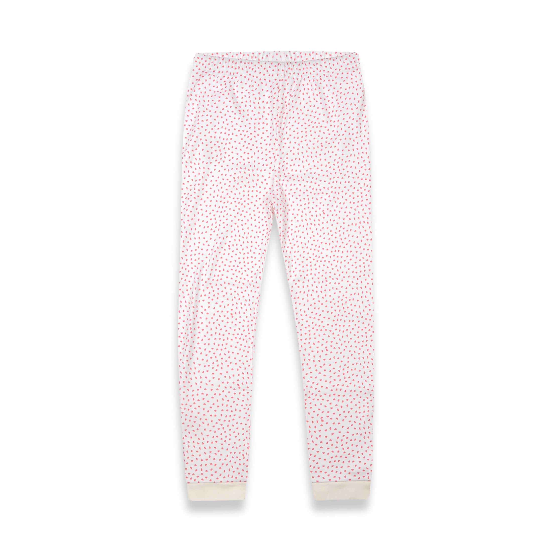 Παιδική πιτζάμα Μικρές Ροζ Καρδιές cotton Perle D'Azur